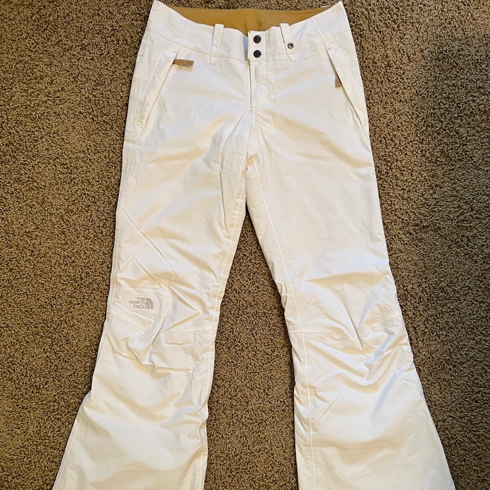 The North Face HyVent White Ski Snowboard Pants - Womens